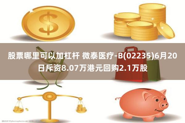 股票哪里可以加杠杆 微泰医疗-B(02235)6月20日斥资8.07万港元回购2.1万股