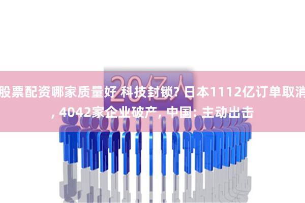 股票配资哪家质量好 科技封锁? 日本1112亿订单取消, 4042家企业破产, 中国: 主动出击