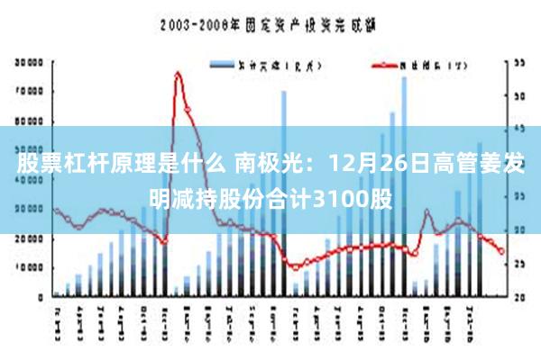 股票杠杆原理是什么 南极光：12月26日高管姜发明减持股份合计3100股